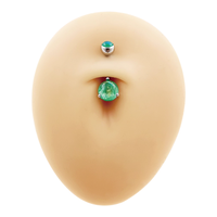 Bijou de corps Hisera Punk coloré, anneau de nombril rond, personnalisé, en acier inoxydable, pour cadeau de fête, unisexe, en stock