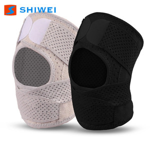Shiwei <b>Knee</b> Brace For Men And Women Black White Breathable <b>Support</b> For Running Sports Injury Protection Unisex Joint Brace - Product Image 2