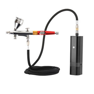 Kit d'aérographe amélioré Portable Auto Mini pistolet à Air avec compresseur silencieux pour Art gâteau ongles modèle peinture tatouage <span class=keywords><strong>manucure</strong></span> - Product Image 5