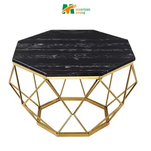 Hot Sale Room Furniture Sofa Center Table Top Marble Round Coffee Table