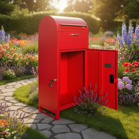 Boîte aux lettres et à colis WELDON autoportante, étanche, antivol, durable, en acier galvanisé, avec serrure intelligente et finition thermolaquée