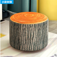 Meubles en bois très vendus, tabouret pour enfants en forme de fruit, mini tabouret pour chaussures, banc, canapé, bois massif, tabourets ronds en tissu créatifs, poufs
