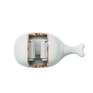 Soporte de pared para fregonas Time Machine, rectangular, sin perforaciones, adhesivo, para baño, con clips para escobas - Product Image 1