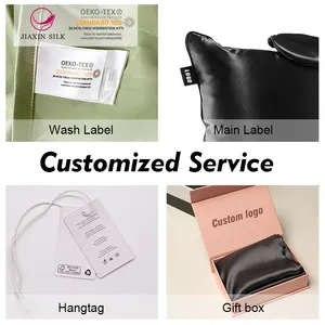 Scatola personalizzata 100% <span class=keywords><strong>federa</strong></span> di seta di gelso doppio lato 19 Momme <span class=keywords><strong>federa</strong></span> di seta con cerniera - Product Image 3