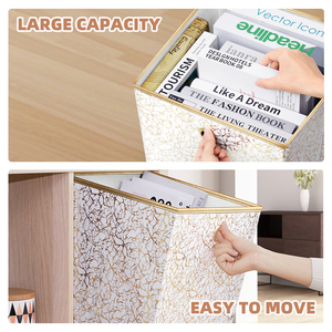 Tùy Chỉnh Đa-Chức Năng Đóng Mở Không Dệt Có Thể Gập Lại Bông Vải Cube Lưu Trữ Bin Với Grommet Xử Lý Lưu Trữ Hộp & Thùng - Product Image 4