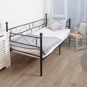 Struttura per divano <span class=keywords><strong>letto</strong></span> <span class=keywords><strong>singolo</strong></span> in metallo <span class=keywords><strong>con</strong></span> binario laterale per camera da <span class=keywords><strong>letto</strong></span> o soggiorno per adulti e bambini - Product Image 5