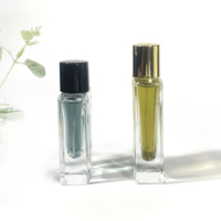 Flacons de parfum en verre de luxe de forme rectangulaire 30 ml/50 ml, personnalisables, emballages vides pour huile d'olive, flacon en verre de luxe unique