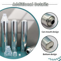 Bombe aérosol vide pour oxygène, conteneur aérosol vide pour oxygène, boîte en fer blanc vide pour oxygène, conteneur aérosol vide pour oxygène pour camping en extérieur