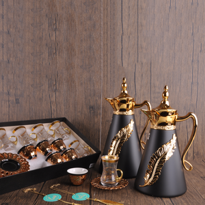 Ensemble de cafetière isotherme de style arabe, sous vide, doré, Royal, Design rétro, salle à manger, maison - Product Image 3