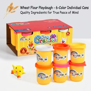 Nouveauté 2026 : Pâte à <span class=keywords><strong>modeler</strong></span> éducative colorée pour enfants, 6 couleurs, sans danger en cas d'ingestion accidentelle - Product Image 1