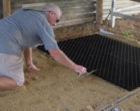 Hauteur 38mm, meilleure qualité, grille de plancher antidérapante, pavé d'herbe en plastique pour le contrôle de la boue