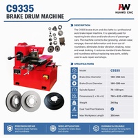Machine à tournage de disques de frein Huawei Digital Performance Disc Drum Ammco, horizontale, 220V/380V, pour voitures/camions, C9335, usage léger