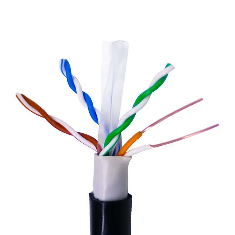 คุณภาพสูง cat6 สาย ethernet ผ่านการทดสอบทองแดงบริสุทธิ์พรีเมี่ยม cca 23awg สายเคเบิลเครือข่าย UTP CAT 6 ในร่มกลางแจ้ง 305m