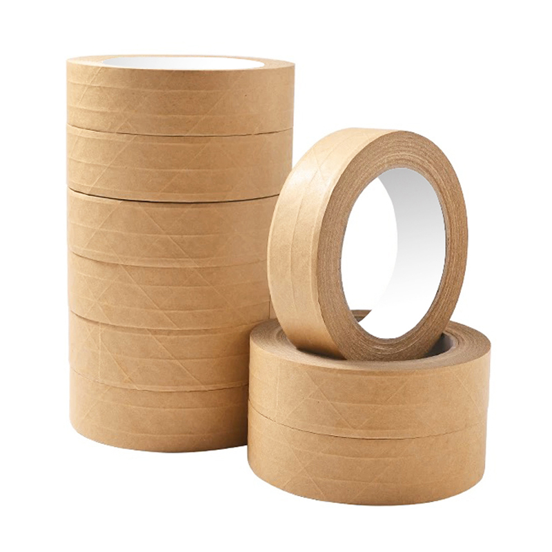 Writable Reinforced Self-adhesive Kraft Paper Tape Packing Manufacturers Eco Friendly Degradable Hot Melt Packing Tape