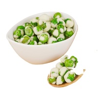Pois verts enduits rôtis avec de la poudre de wasabi Snack de loisirs