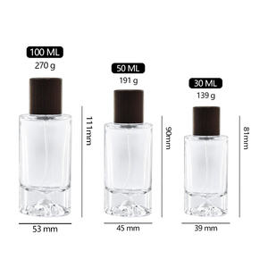 Luxury 30ml Cylinder Round Wooden Cap <strong>Purfum</strong> Spray <strong>Bottle</strong> 50ml 100ml Empty Glass Perfume <strong>Bottle</strong> with Wooden Cap - Product Image 6