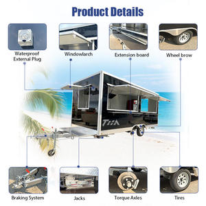 ตู้ขายอาหารตู้ขายอาหารจานด่วนรถบรรทุกพิซซ่าตู้ขายไอศกรีมเคลื่อนที่ตู้ขายอาหารทาโก้พร้อมห้องครัวเต็มรูปแบบ - Product Image 6