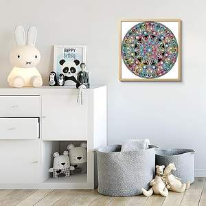 Quadrato moderno <span class=keywords><strong>Mandala</strong></span> Set parziale diamante di cristallo di pittura per la decorazione della parete di casa regalo per la Still Life - Product Image 4