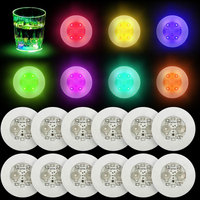 Sous-verre LED Dimmable Lumineux pour Boissons, Tapis LED pour Tasses, Idéal pour la Maison, le Bar, les Cocktails, les Mariages, les Festivals, les Événements, Décoration de Table et Éclairage