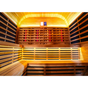 Sauna de Madera Maciza Moderna para Exteriores con Infrarrojos Lejanos para 4-5 Personas, con Panel de Control, Impermeable, para Gimnasio o Almacén - Product Image 5