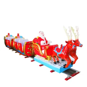 2023 New Locomotive Rides Electric Amusement Park Christmas Track Train