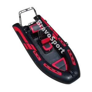 Bateau pneumatique personnalisé RIB 480 Deep V en fibre de verre avec coque en Hypalon/PVC et siège conducteur surélevé, modèle 2026 - Product Image 5