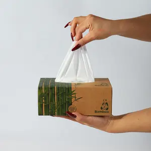 Schlussverkauf Premium-Rohmaterial Gesichtstuch-Kubikbox Bambus-Gesichtstuch-Karton