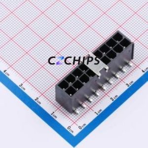 DLL-5569-18ABZ-BK Wire-to-Board Pin Header SMD,P=4.2mm Connector 2x9P 4.2mm Vertical Mount 18P - Product Image 1