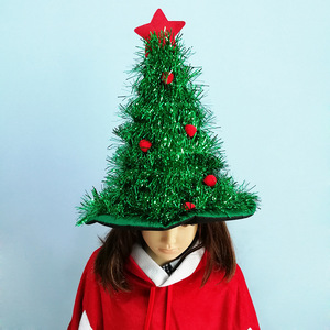 Gorro de Árbol de Navidad con Bordado Flocado, Tela No Tejida, Artículos para Fiestas, Decoración Navideña Unisex de Invierno - Product Image 2