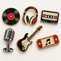 Broches personnalisées en émail pour groupes de musique, concerts, DJ, festivals, événements, cadeaux et collectionneurs