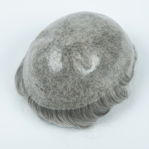 Toupee de Cabello Virgen Duradero de Fábrica Directa para Hombres, Múltiples Tamaños, Piel Fina 8*8, Encaje HD, Rubio, Sin Pegamento, con Clips, Proveedor Líder - Product Image 4