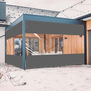 Bâche transparente robuste <span class=keywords><strong>pour</strong></span> pavillon extérieur, bâche transparente en PVC <span class=keywords><strong>Pergola</strong></span> de jardin écran étanche balcon tissu imperméable à la pluie - Product Image 5