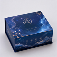 Boîte cadeau de luxe personnalisée de style livre avec fermeture magnétique, emballage rigide pour flacons, avec dorure à chaud pour flacons de 3 ml et 10 ml