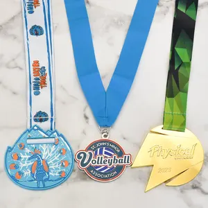 Medal Manufactures Gold Plated Custom Made 3d Blank Metal Sports Race Award Medals