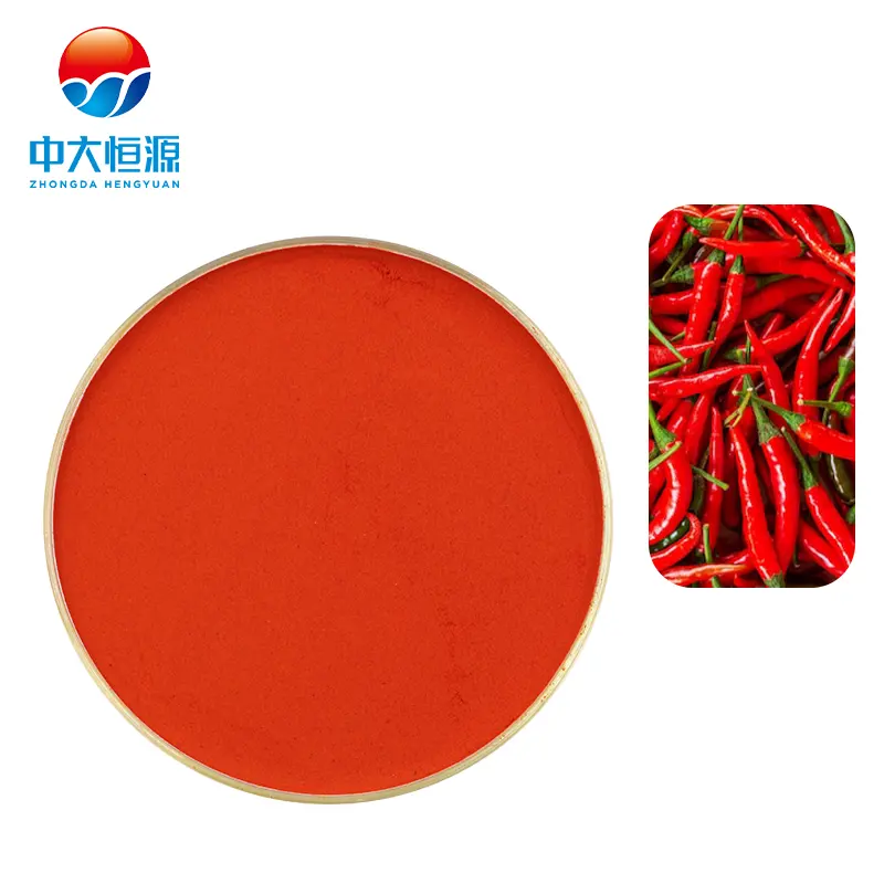 Usine Vente Directe Naturel Comestible Capsicum Extrait Pigment Colorant Alimentaire Capsanthine Rouge Paprika Poudre Fournisseur