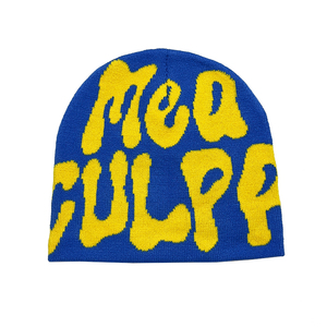 Gorro Y2k <span class=keywords><strong>para</strong></span> mujer, gorro de punto de invierno, gorro de calavera holgado <span class=keywords><strong>para</strong></span> hombre, gorro MEA, gorro Y2k <span class=keywords><strong>para</strong></span> mujer, regalo Ideal, gorro de Culpa de invierno - Product Image 4