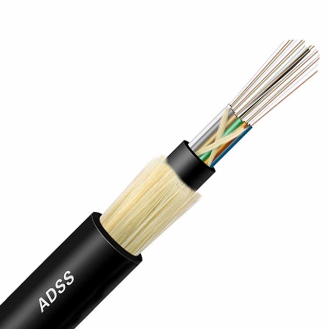 Factory Price ADSS Overhead Power Communication Fiber Optic Cable 5G GSM 4-144 Core G652D OEM ODM