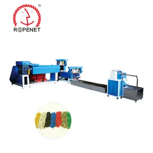 waster pp pe rope recycling granulate making machine