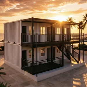 Appartamento Modulare <span class=keywords><strong>in</strong></span> Container a 2 Piani con Cabina Doccia, Alloggio Prefabbricato di Alta Gamma, Ecologico e Impermeabile - Product Image 1