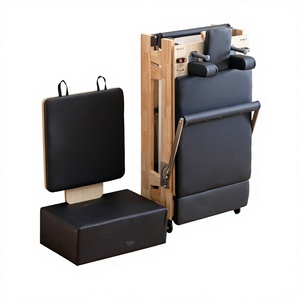 Machine de Pilates pliable en bois d'érable, <span class=keywords><strong>lit</strong></span> d'entraînement Pilates, équipement de gym à domicile, installation rapide, entraînement complet du corps, réglable - Product Image 1
