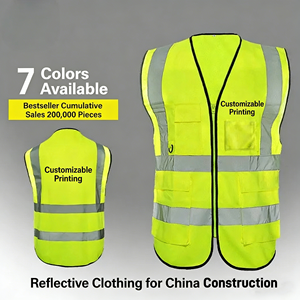 Gilet réfléchissant en tissu de soie à faible élasticité - Veste de sécurité haute visibilité pour la circulation et le cyclisme (vente en gros) - Product Image 5