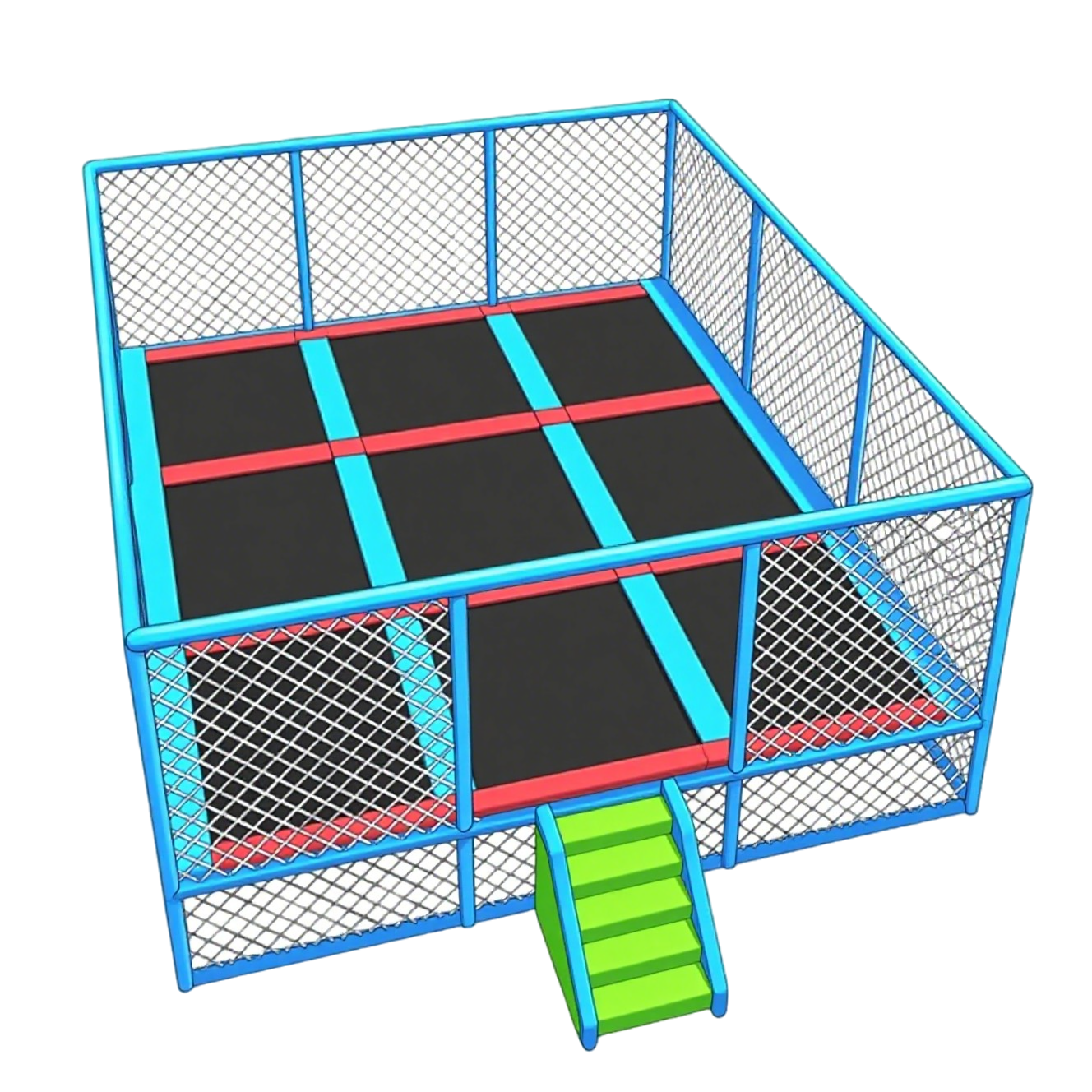 5*5m trampoline park