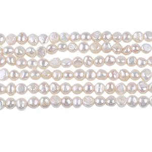 ไข่มุกน้ำจืดธรรมชาติจูจี้ ขนาด 6-7 มม. รูด้านข้างแบบสองด้าน สำหรับงาน DIY วัสดุทำเครื่องประดับ รูปทรงบาโรก ไข่มุกเม็ดเดี่ยว - Product Image 5