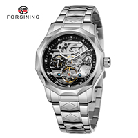 Meistverkaufte Forsining 8240 Skelett-Uhr Automatische Mechanische Luxus-Armbanduhr OEM Maßanfertigung für Herren
