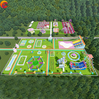 Conception et construction de parcs à thème non alimentés Le parc d'attractions s'amuse Équipement de terrain de jeu parent-enfant sans électricité