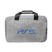 Sac de transport portable de haute qualité, résistant aux chocs et imperméable, avec fermeture à glissière et 4 à 6 compartiments pour le rangement et les voyages de la PS5 Slim