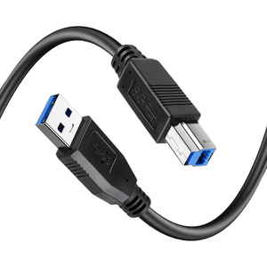 <strong>USB</strong> <strong>3.0</strong> 3Ft Male to B Male Superspeed Cable with PVC Jacket for Computer Scanner &amp; Printer - Product Image 1