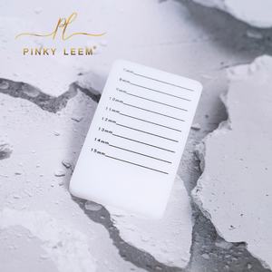 Outils professionnels pour extensions de cils en gros, plaque d'échelle en acrylique blanc pour extensions de cils, modèles portables, plaque arrière à fleurs ouvertes - Product Image 3