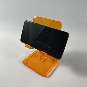 Modern Clear Acrylic <b>Foldable</b> Phone Display Stand Custom Logo Service with Stand - Product Image 5