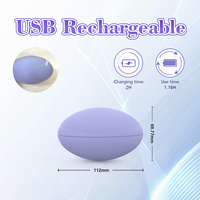 YLove Silikon-Massageball mit 10 starken Vibrationsmodi und Drucksensor-Modus für Körper-Muskelregeneration, Übung und Sport, leicht zu transportieren